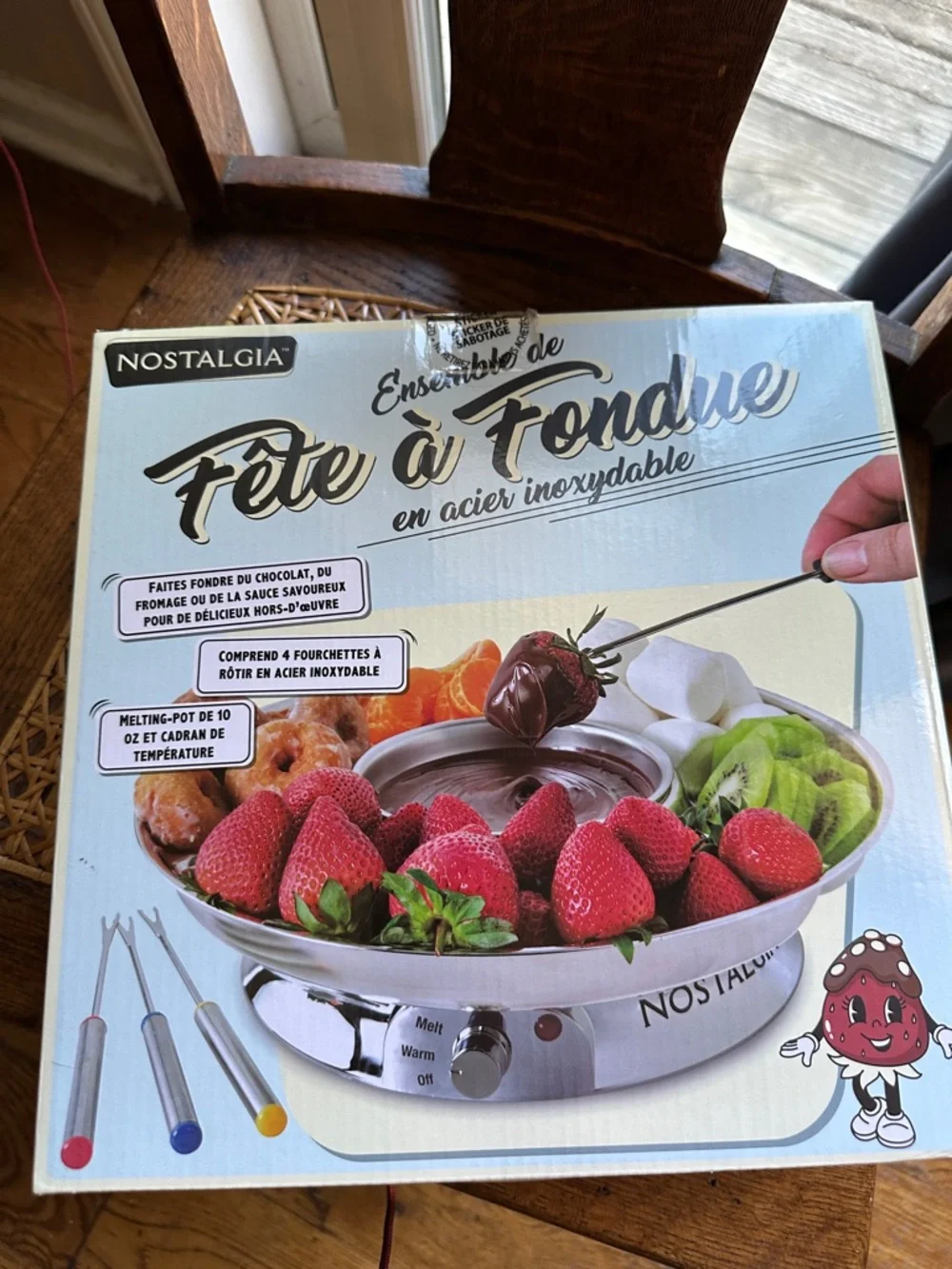 Nostalgia Stainless Steel Fondue Set - Silver